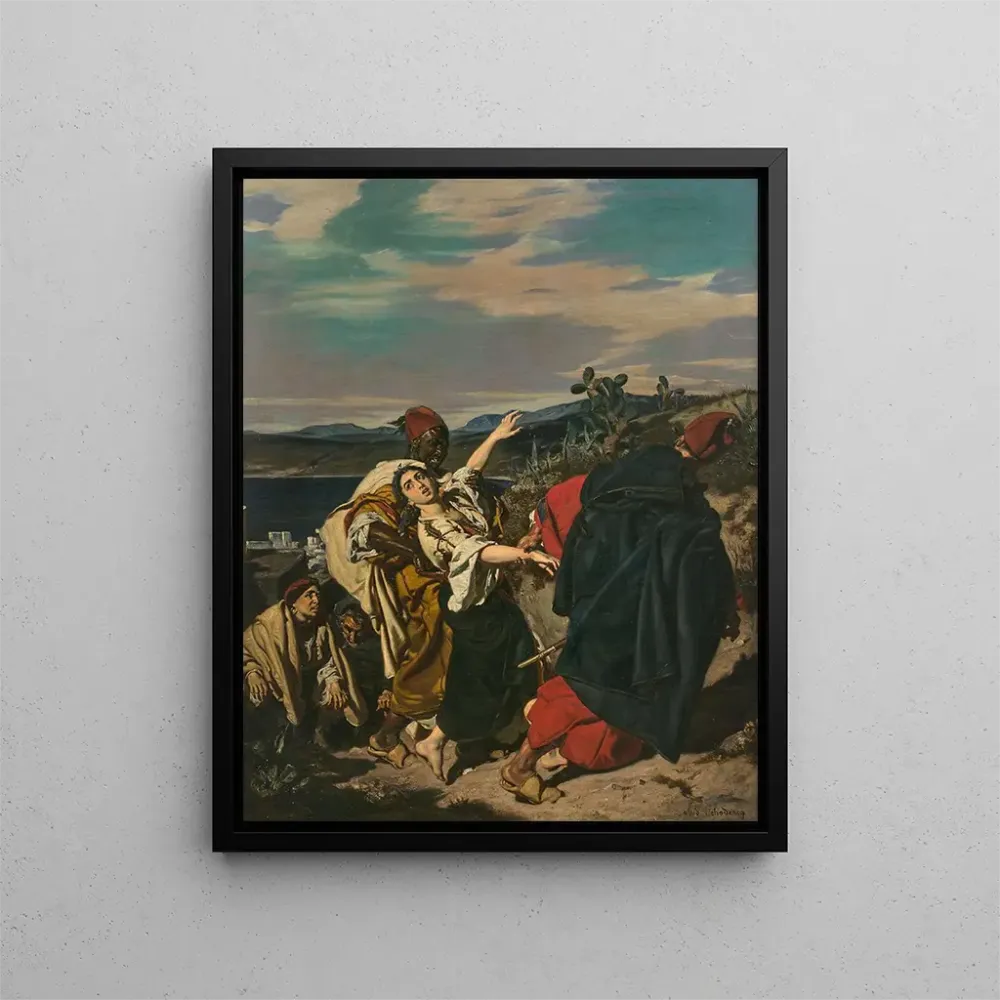 Maalaus L'Enlèvement d'une femme juive - Alfred Dehodencq | Taidetuloste
