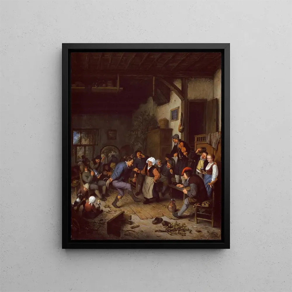 Maalaus "Les fêtards à l'auberge" - Adriaen van Ostade | Taidetuloste
