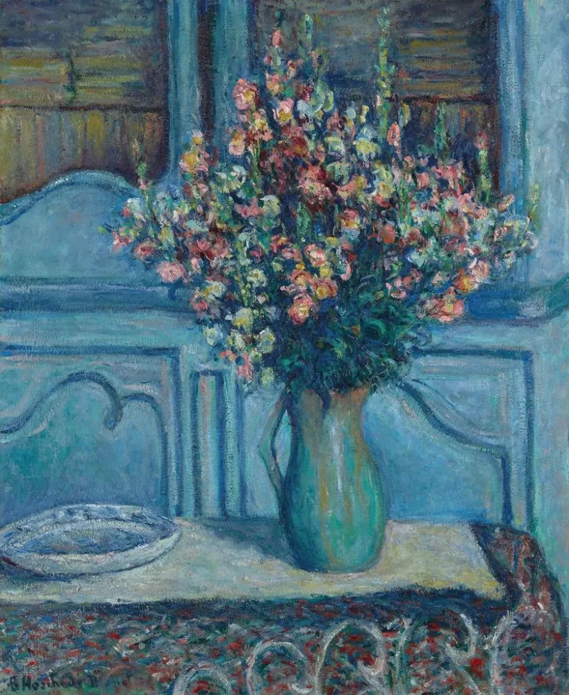 Maalaus Les mufliers à l'intérieur de Giverny - Blanche Hoschedé - Monet | Taidetuloste