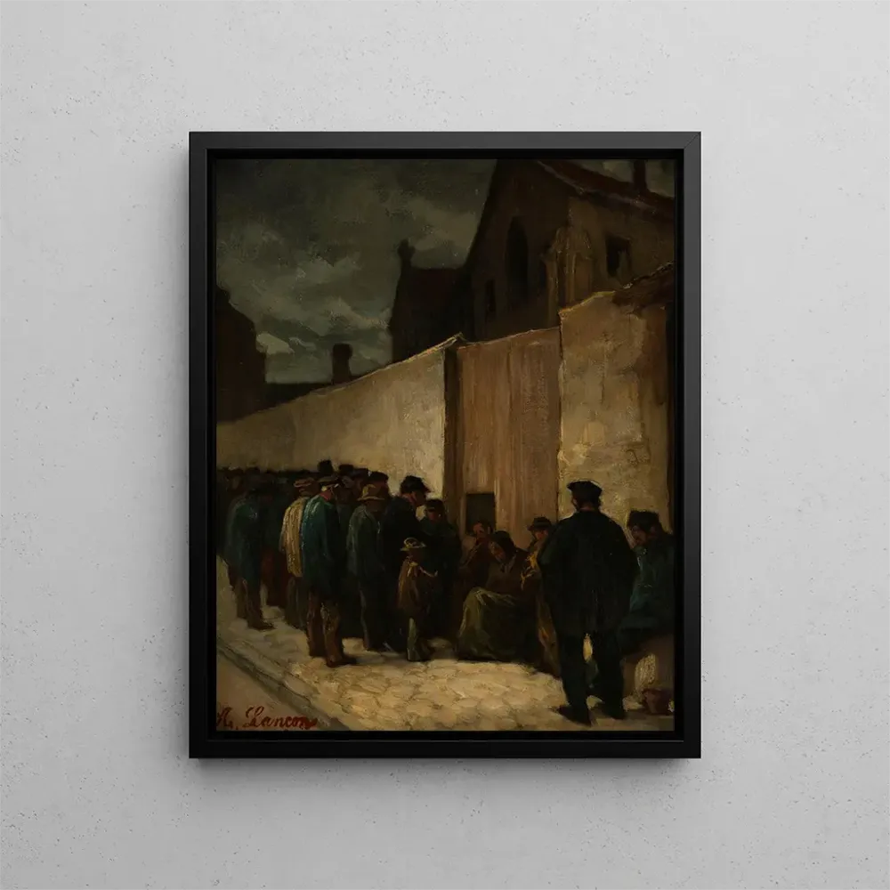 Maalaus "Les Pauvres au coin de la rue de la Santé" - Auguste André Lançon | Taidetuloste