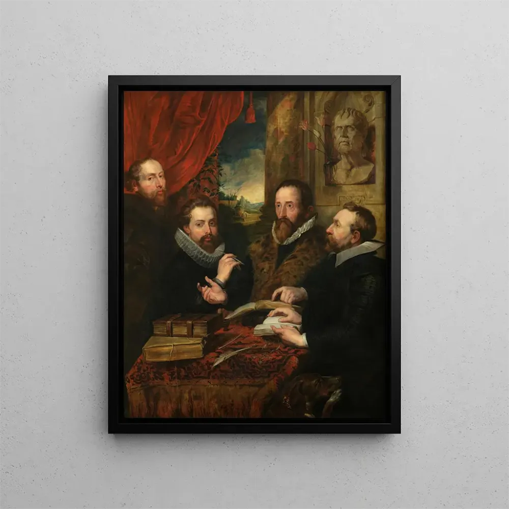 Maalaus Les quatre philosophes - Anonyymi | Taidetuloste