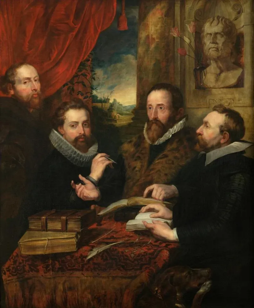 Maalaus Les quatre philosophes - Anonyymi | Taidetuloste