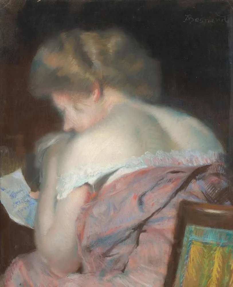 Maalaus La Lettre - Albert Besnard | Taidetuloste