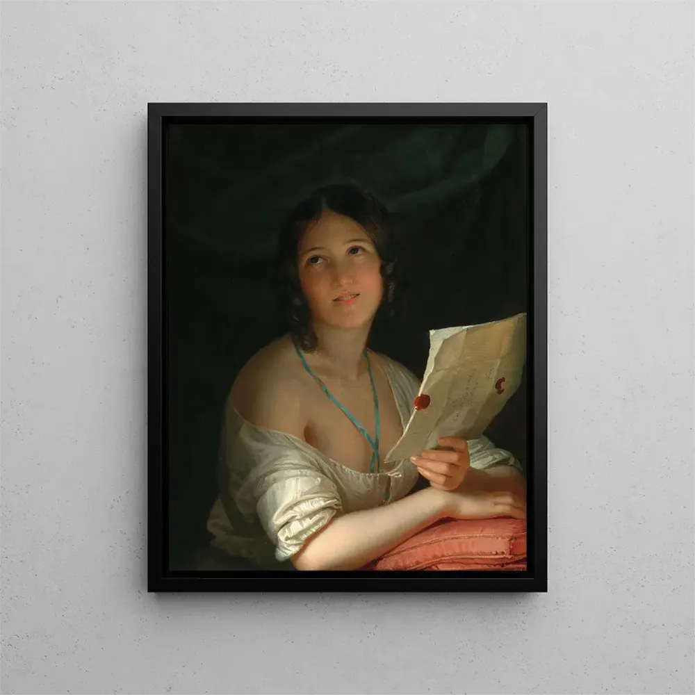 Maalaus La lettre - Anton Einsle | Taidetuloste