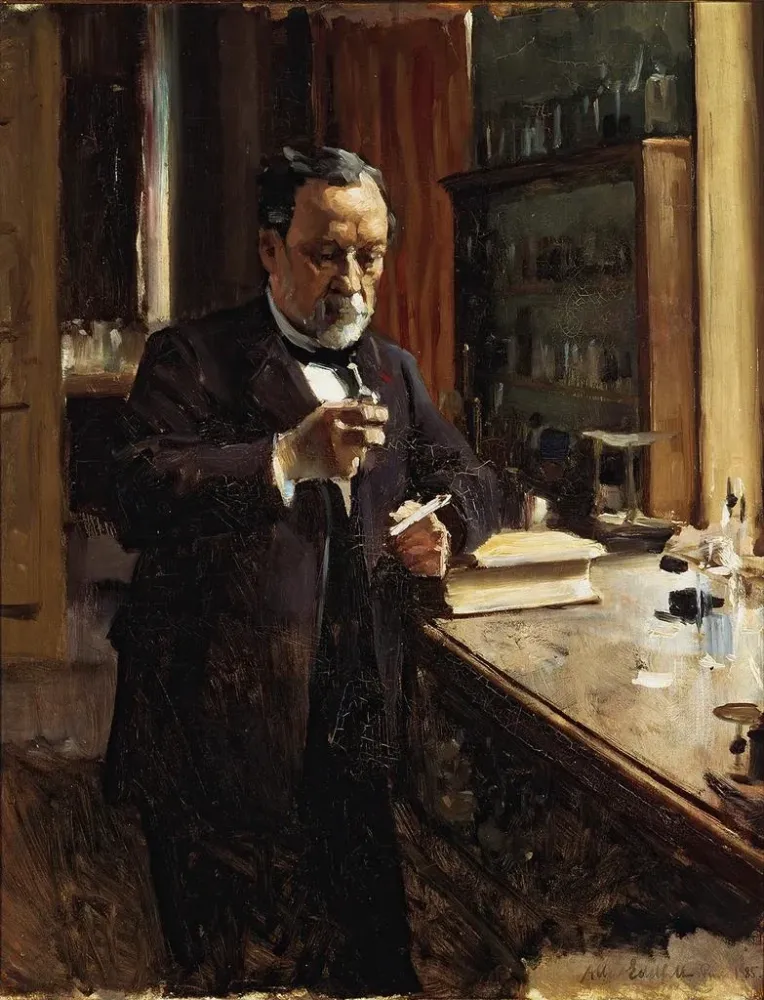 Maalaus Louis Pasteurin muotokuvan luonnos - Albert Edelfelt | Taidetuloste