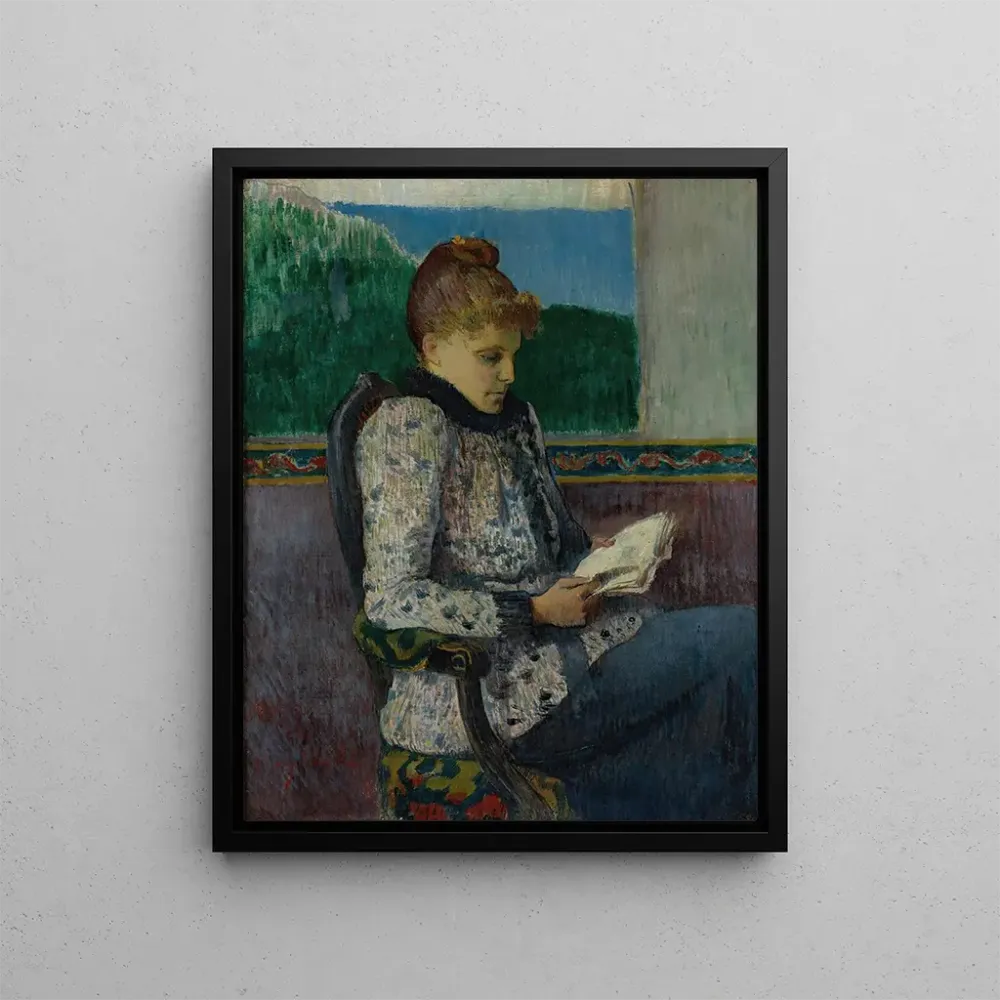Maalaus Luku ikkunassa - Henry Moret | Taidetuloste