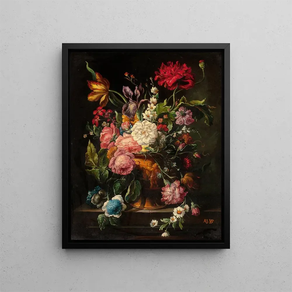Maalaus luonnonkuva florale - Adrien Joseph Verhoeven Ball | Taidetuloste