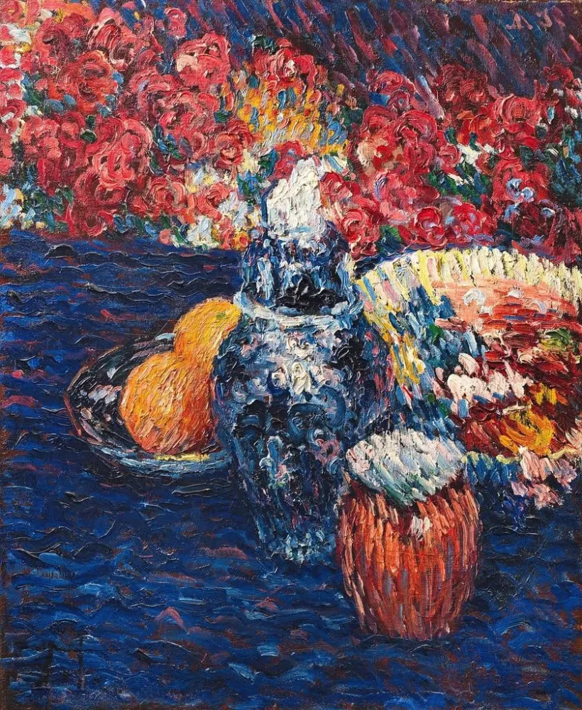 Maalaus luonnonkuvaus kukilla ja hedelmillä - Alexej von Jawlensky | Taidetuloste