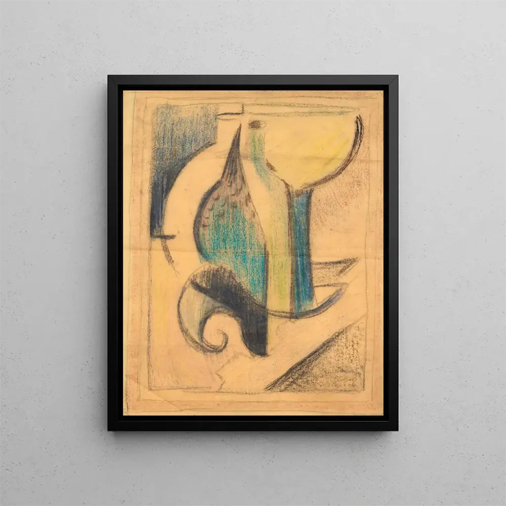Maalaus luonnonkuvaus lasi- ja pulkkuaiheesta - Albert Gleizes | Taidetuloste