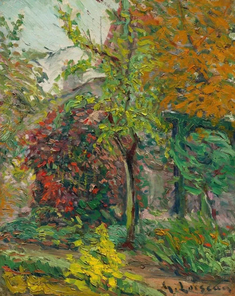 Maalaus Maalaistalo maaseudulla - Gustave Loiseau | Taidetuloste