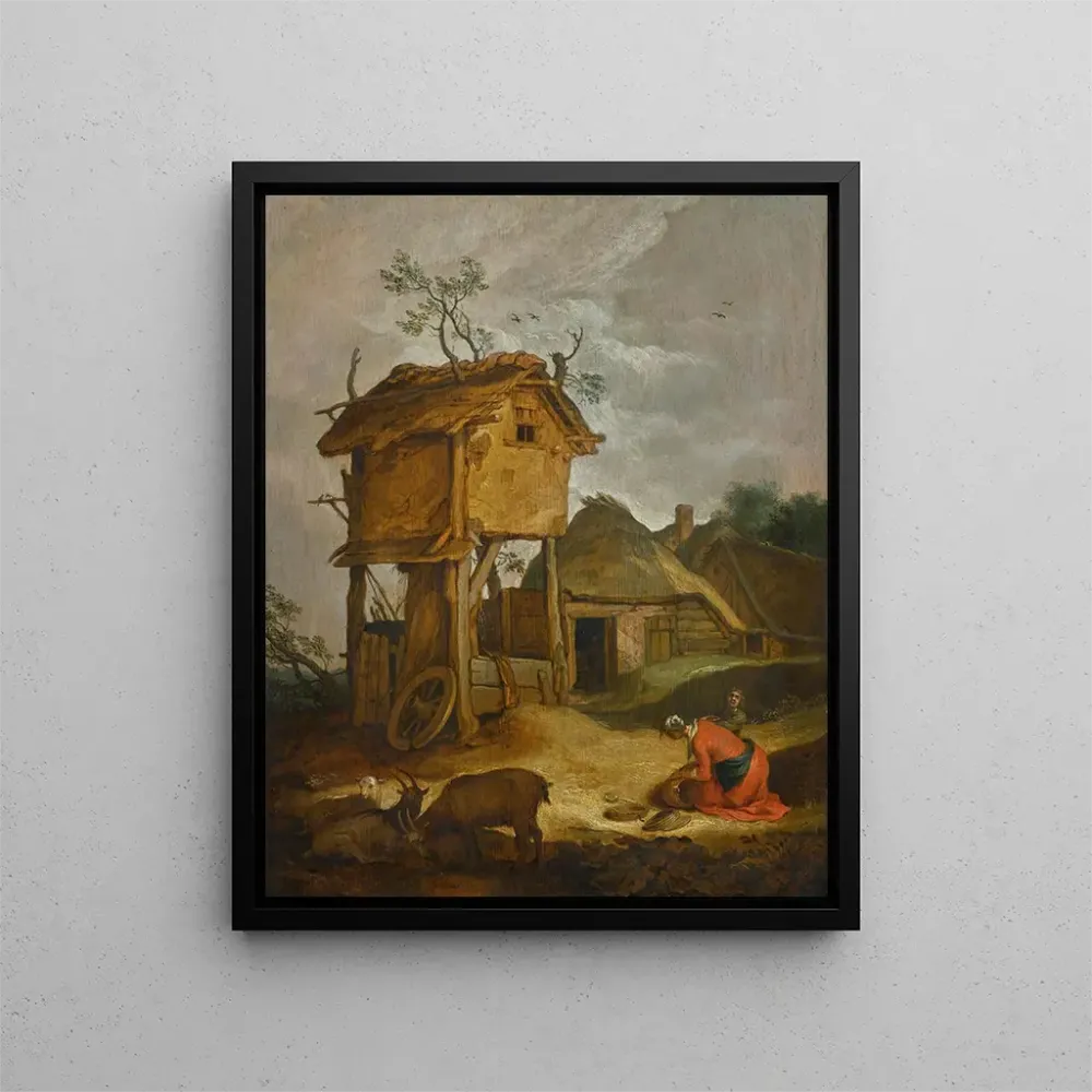 Maalaus Maalaus Cour de ferme avec pigeonnier - Abraham Bloemaert | Taidetuloste