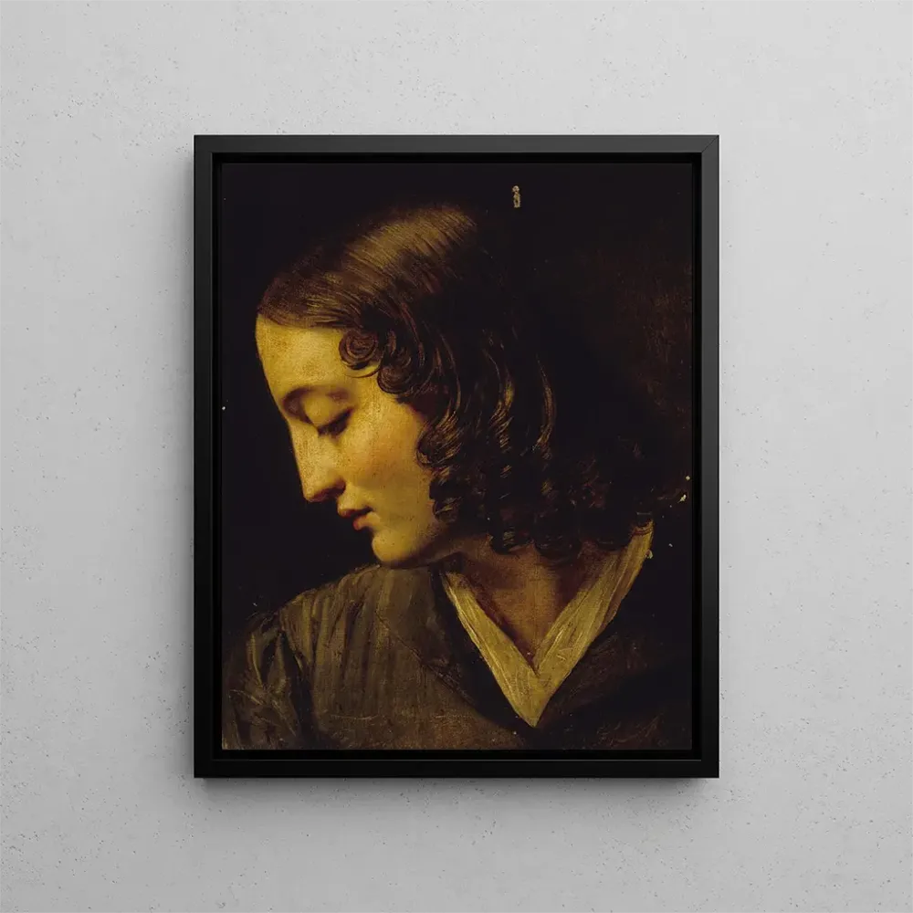 Maalaus Madame Colin de profil - Alexandre Marie Colin | Taidetuloste