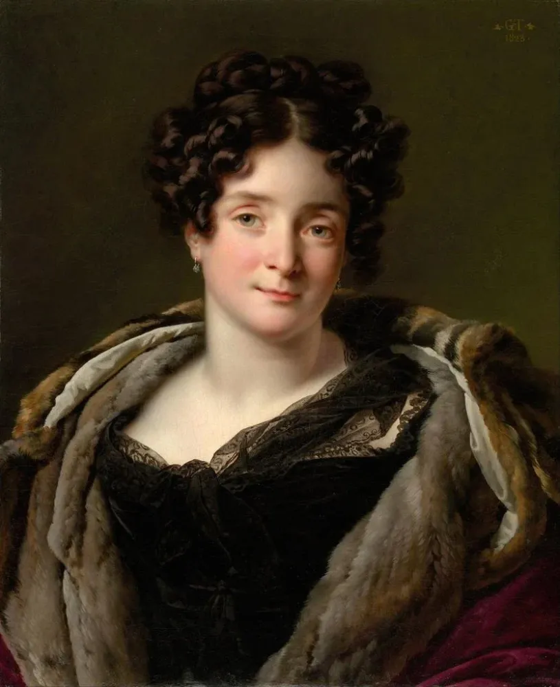 Maalaus Madame Jacques-Louistienne Reizet Colette-Désirée-Thérèse Godefroy 1782-1850 - Anne-Louis Girodet-Trioson | Taidet...