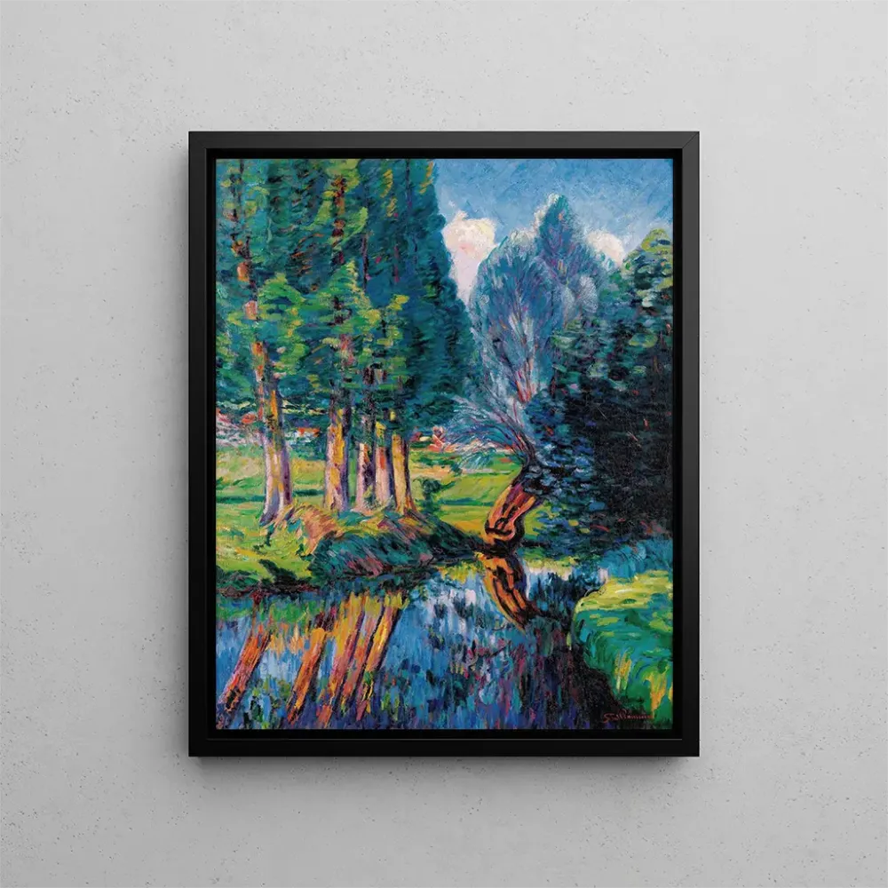 Maalaus maisemasta Breuilletistä - Armand Guillaumin | Taidetuloste