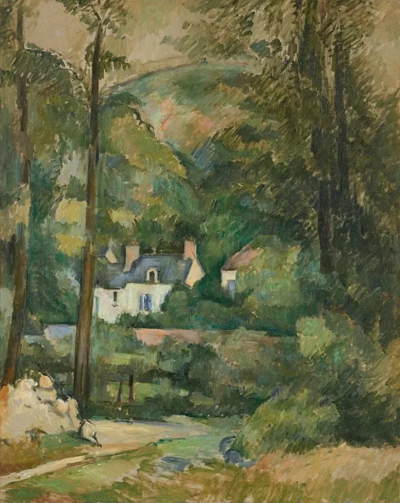 Maalaus Maisons au Chou, Pontoise - Paul Cézanne | Taidetuloste