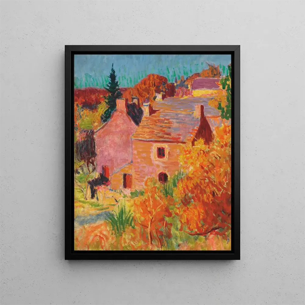 Maalaus Maisons rouges à Pont - Aven - Roderic O'conor | Taidetuloste