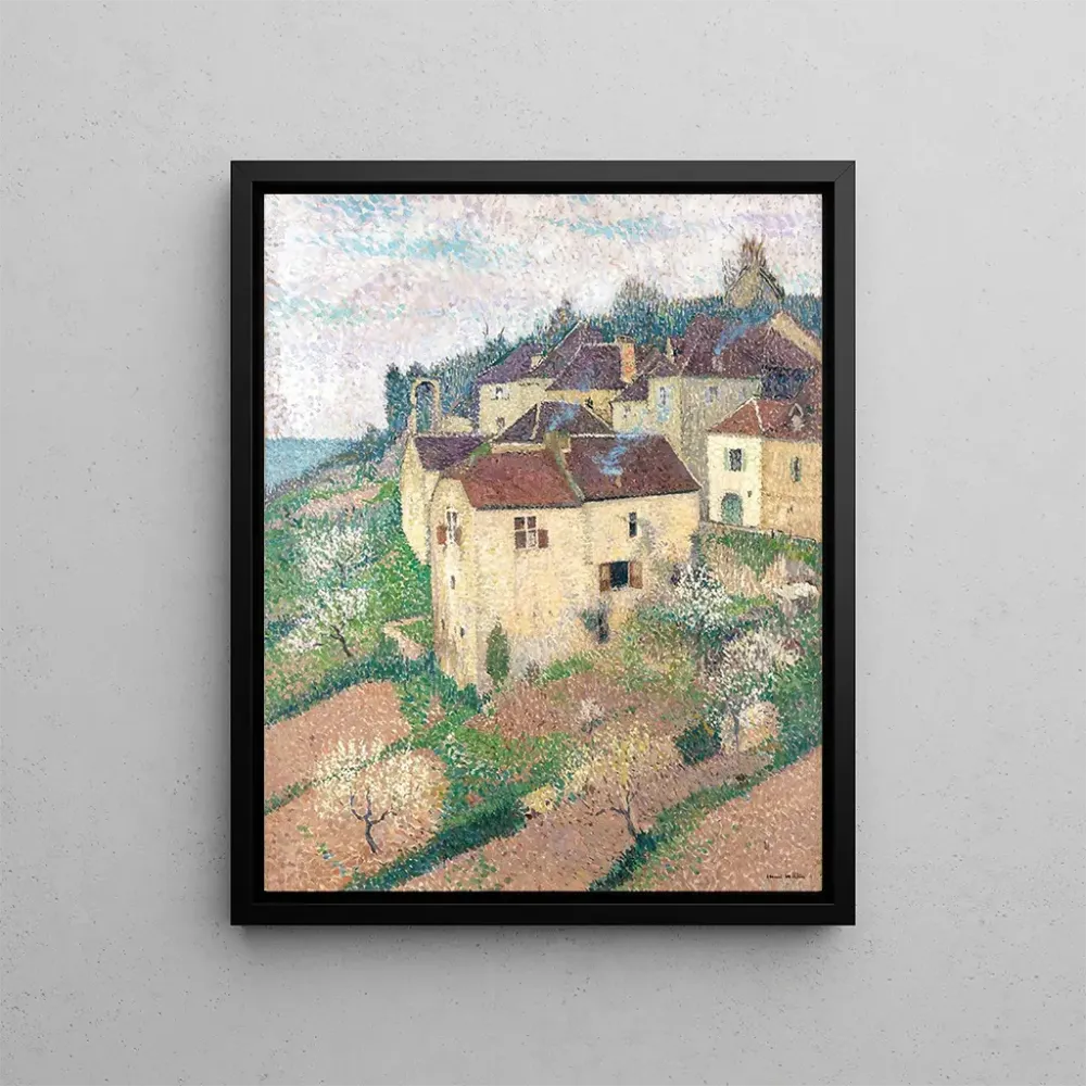 Maalaus Maisons à Saint - Cirq - Lapopie - Henri Martin | Taidetuloste