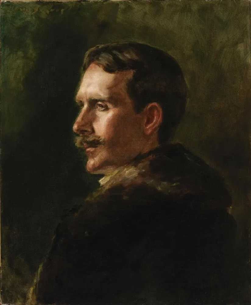 Maalaus Le manteau de fourrure - Alice Pike Barney | Taidetuloste