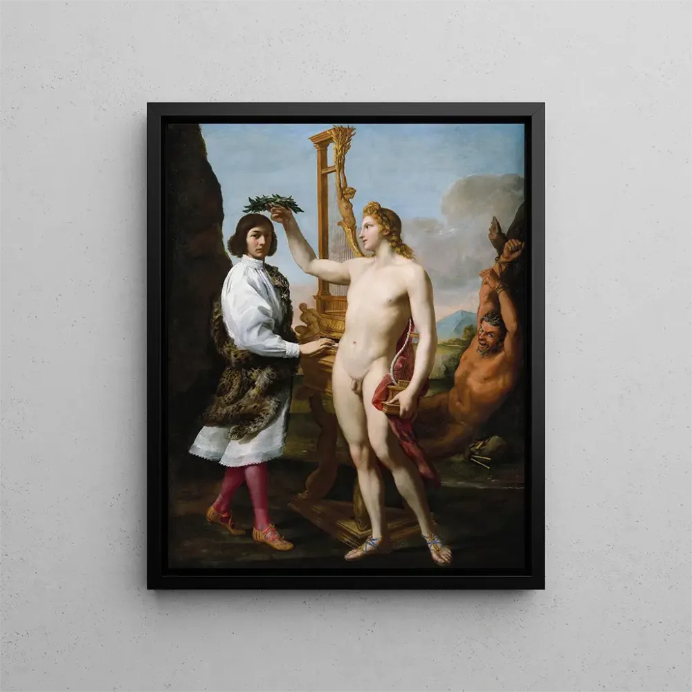 Maalaus Marcantonio Pasqualini kruunattu Apollonin - Andrea Sacchi | Taidetuloste