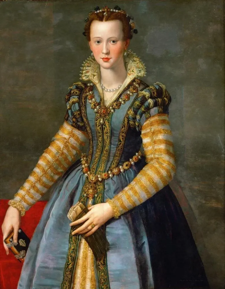 Maalaus Marie de Médicis'n muotokuva 1540-1557 - Alessandro Allori