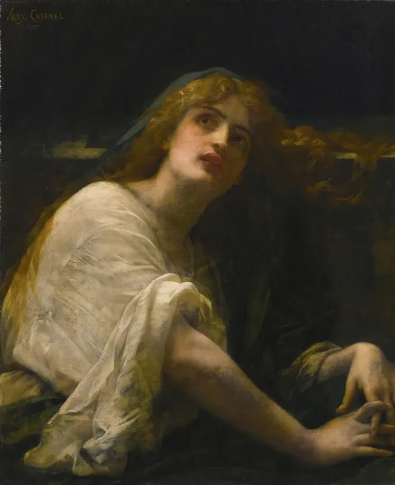 Maalaus Marie-Madeleine au tombeau - Alexandre Cabanel | Taidetuloste