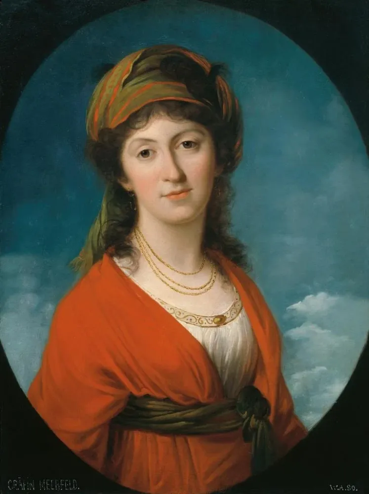 Maalaus Marie-Thérèse kreivitär Meerfeld, syntynyt kreivitär Dietrichstein - Angelica Kauffman | Taidetuloste