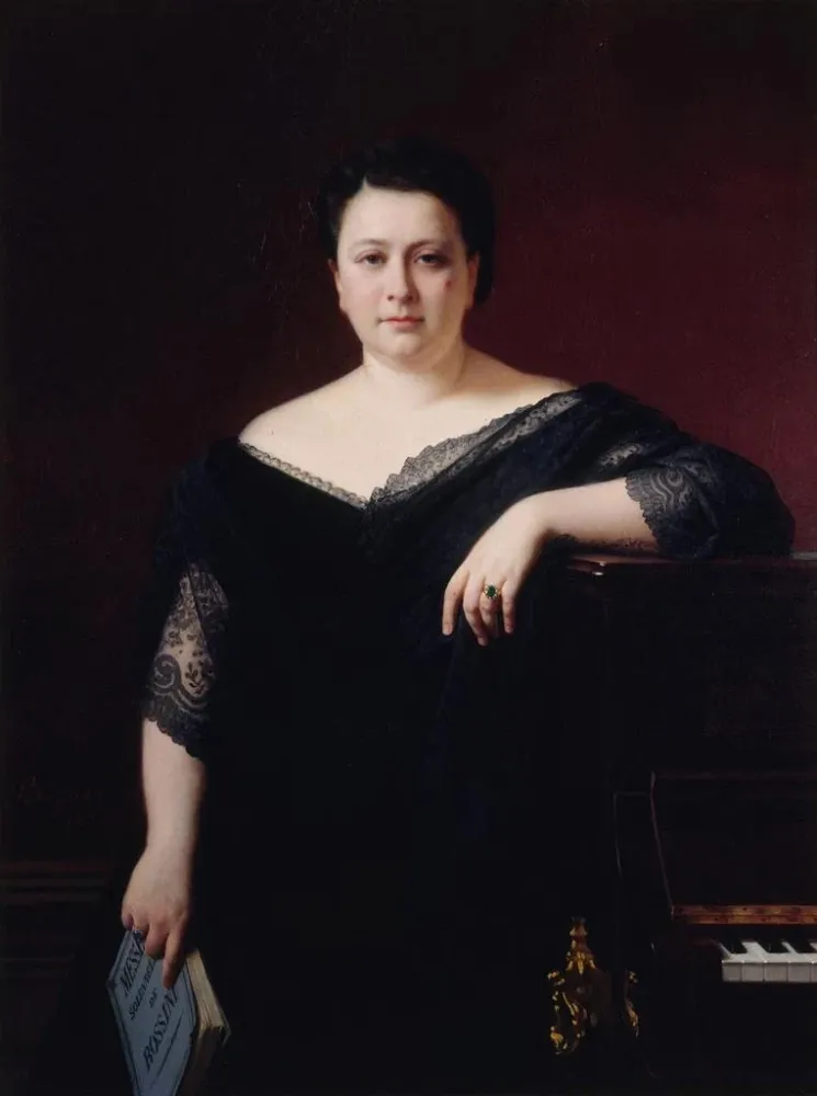 Maalaus Marietta Alboni Comtesse Pepoli 1826-1894 laulaja - Alexis-Joseph Prignon
