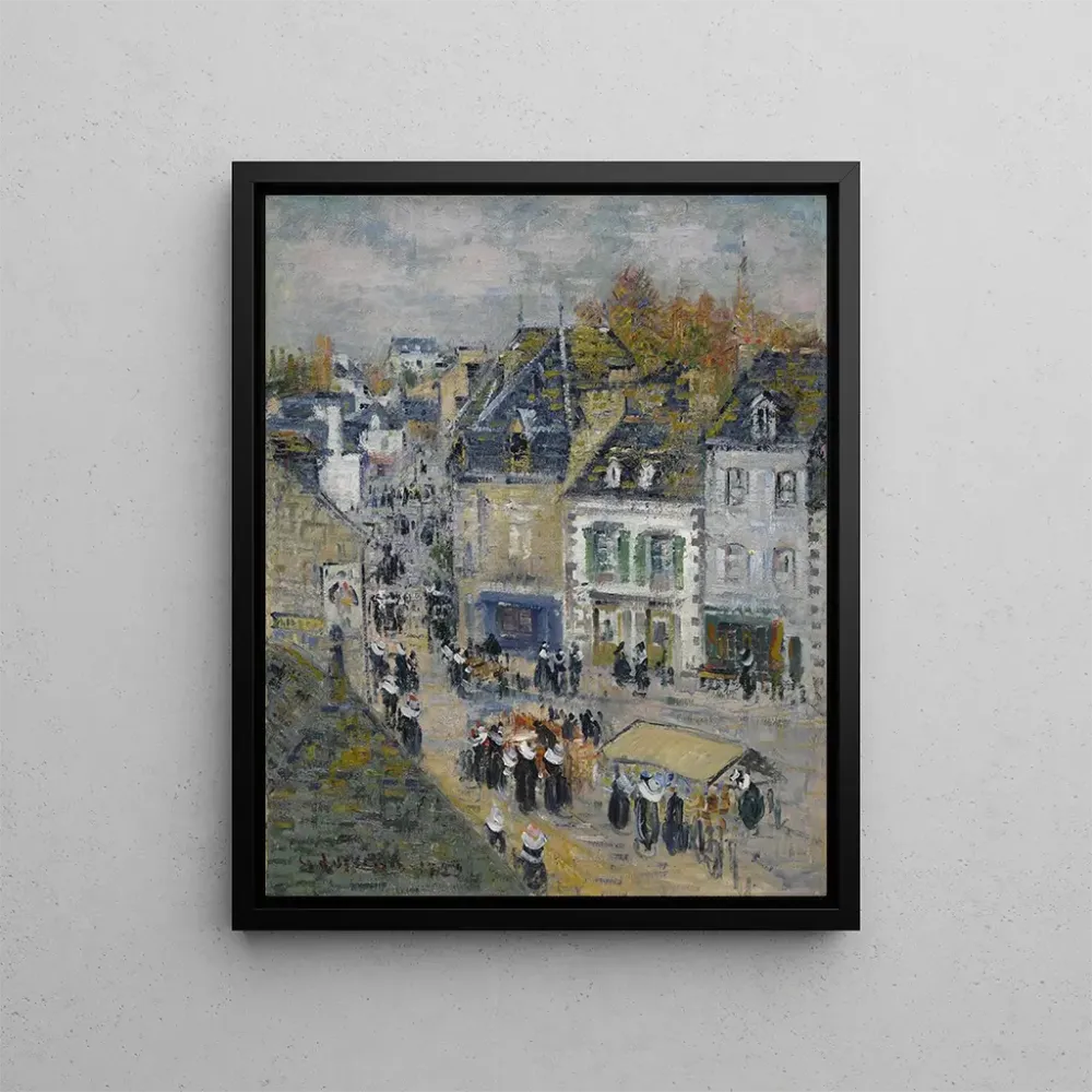 Maalaus Markkinat Pont - Aven - Gustave Loiseau | Taidetuloste