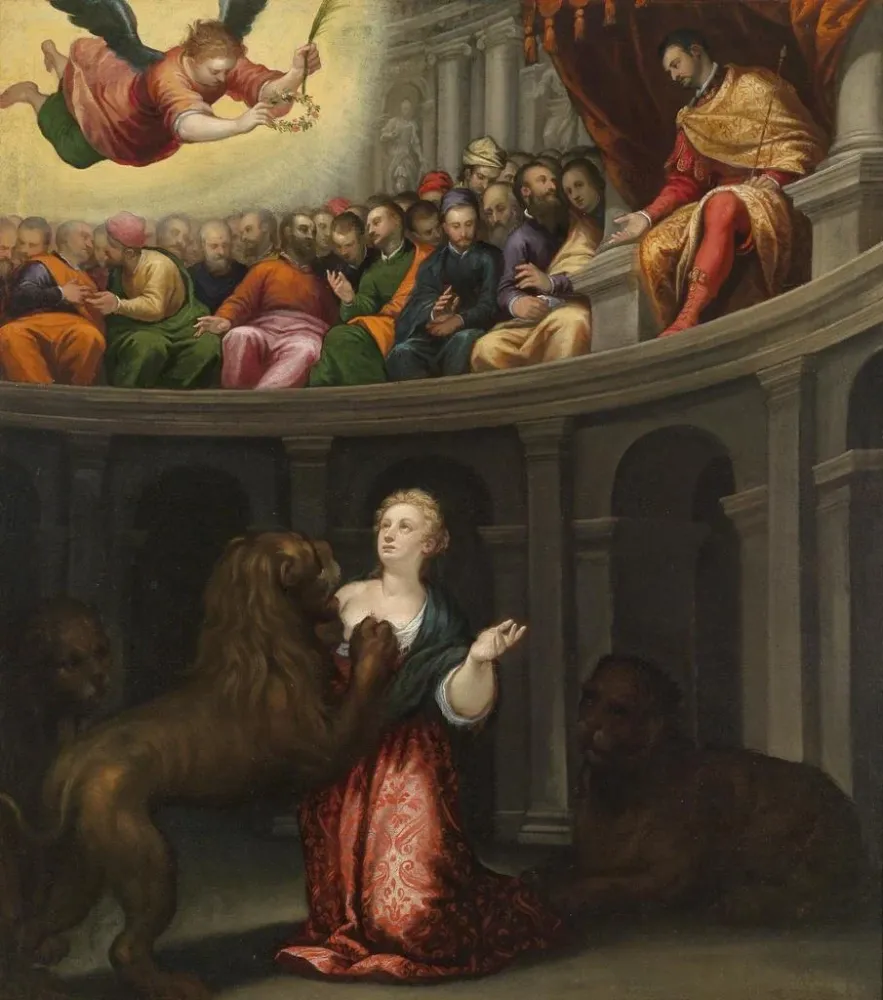 Maalaus Martyre d'un saint - Alessandro Maganza | Taidetuloste