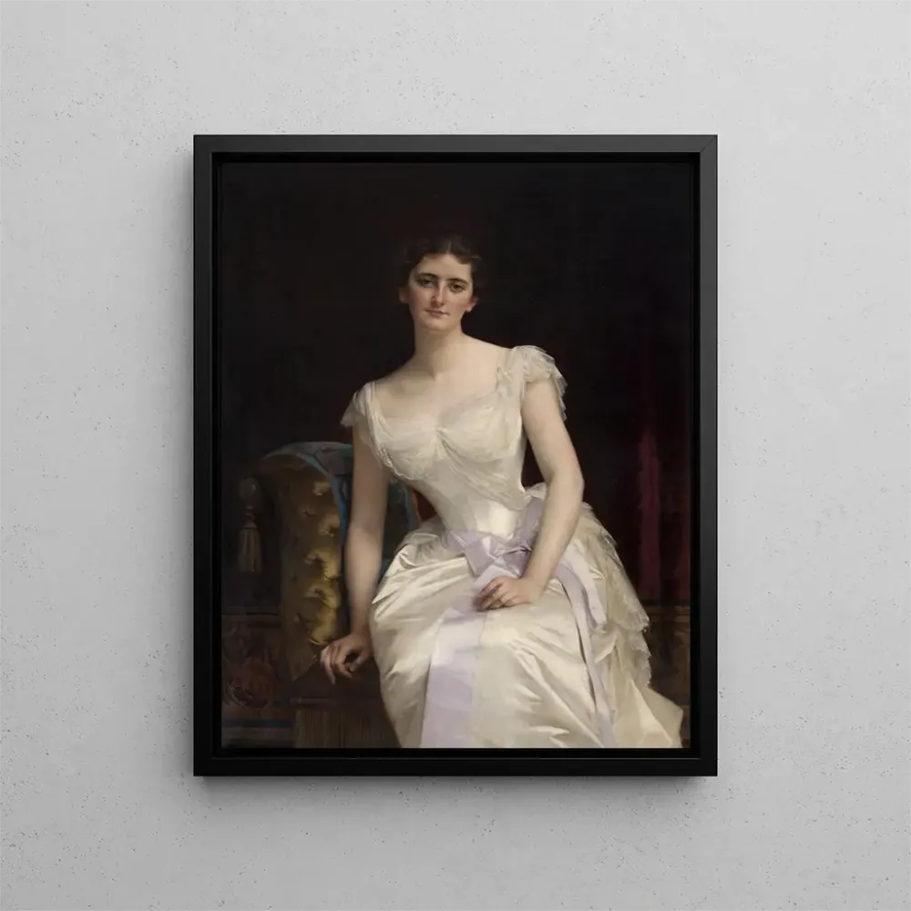 Maalaus Mary Victoria Leiterin, tulevan Lady Curzon de Kedlestonin, Intian varakuningattaren, Alexandre Cabanel | Taidetul...