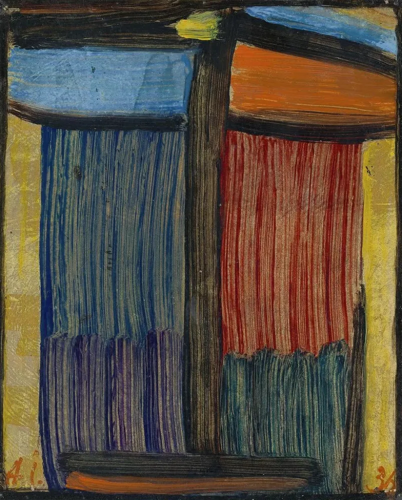 Maalaus Meditaatio kultaisella taustalla - Alexej von Jawlensky | Taidetuloste
