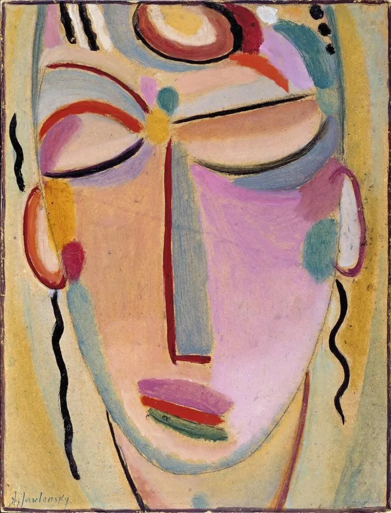 Maalaus Meditaatio mystisen pään - Alexej von Jawlensky | Taidetuloste