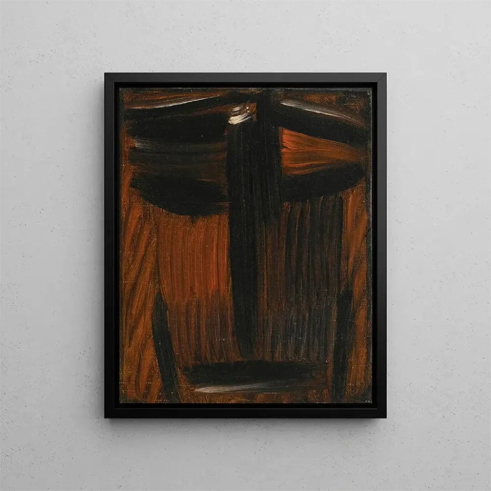 Maalaus Meditatiivinen Musta Oranssi Loistava - Alexej von Jawlensky | Taidetuloste