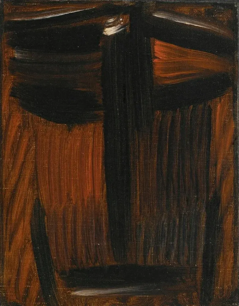 Maalaus Meditatiivinen Musta Oranssi Loistava - Alexej von Jawlensky | Taidetuloste