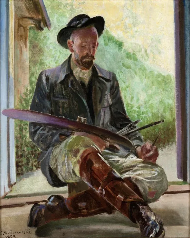 Maalaus Mes modèles - Jacek Malczewski | Taidetuloste
