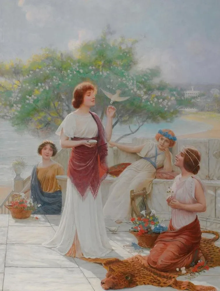 Maalaus Un messager d'amour - Abbey Altson | Taidetuloste