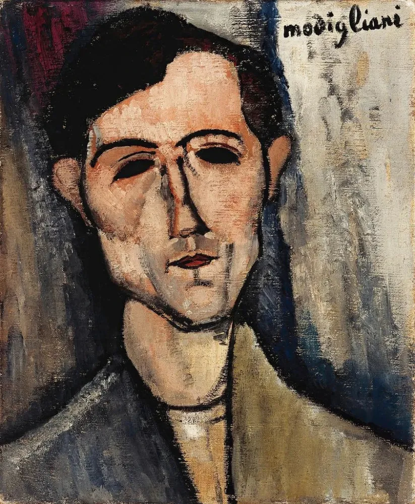 Maalaus Mies - Amedeo Modigliani | Taidetuloste