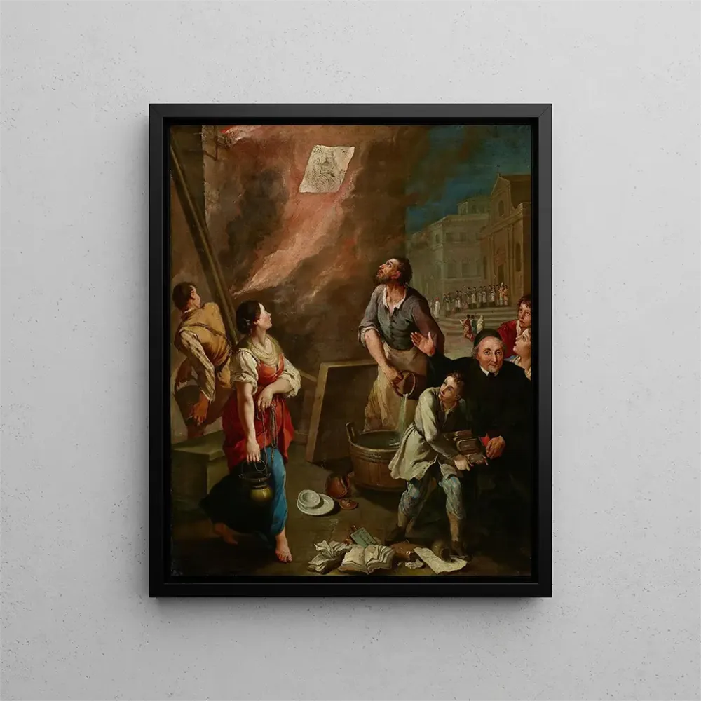Maalaus Le miracle de la Madone du Feu - Aureliano Milani | Taidetuloste