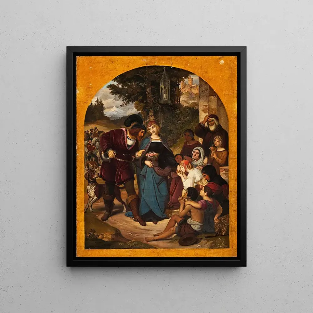 Maalaus Le miracle de sainte Élisabeth - August Hopfgarten | Taidetuloste
