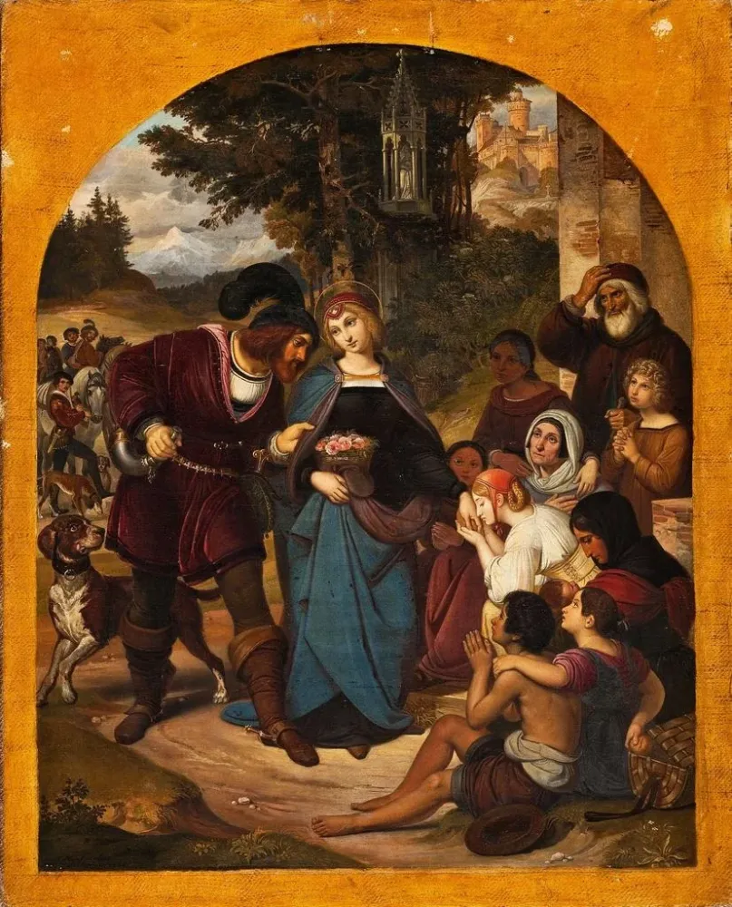 Maalaus Le miracle de sainte Élisabeth - August Hopfgarten | Taidetuloste