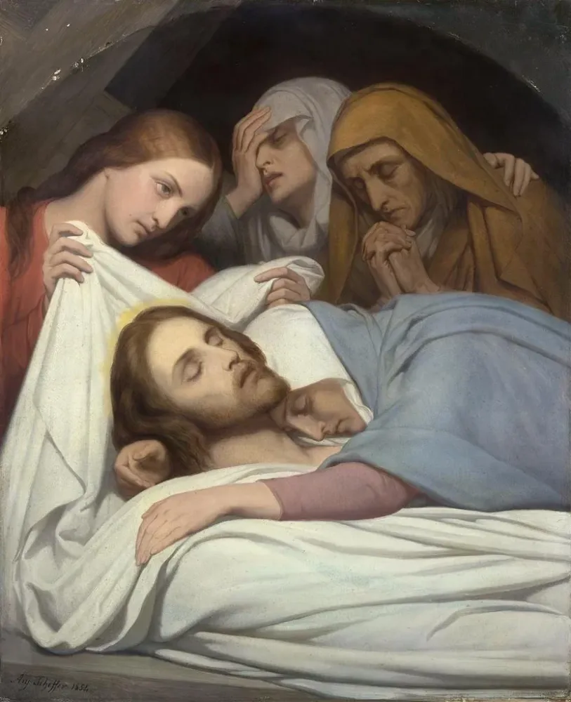 Maalaus La mise au tombeau - Ary Scheffer | Taidetuloste