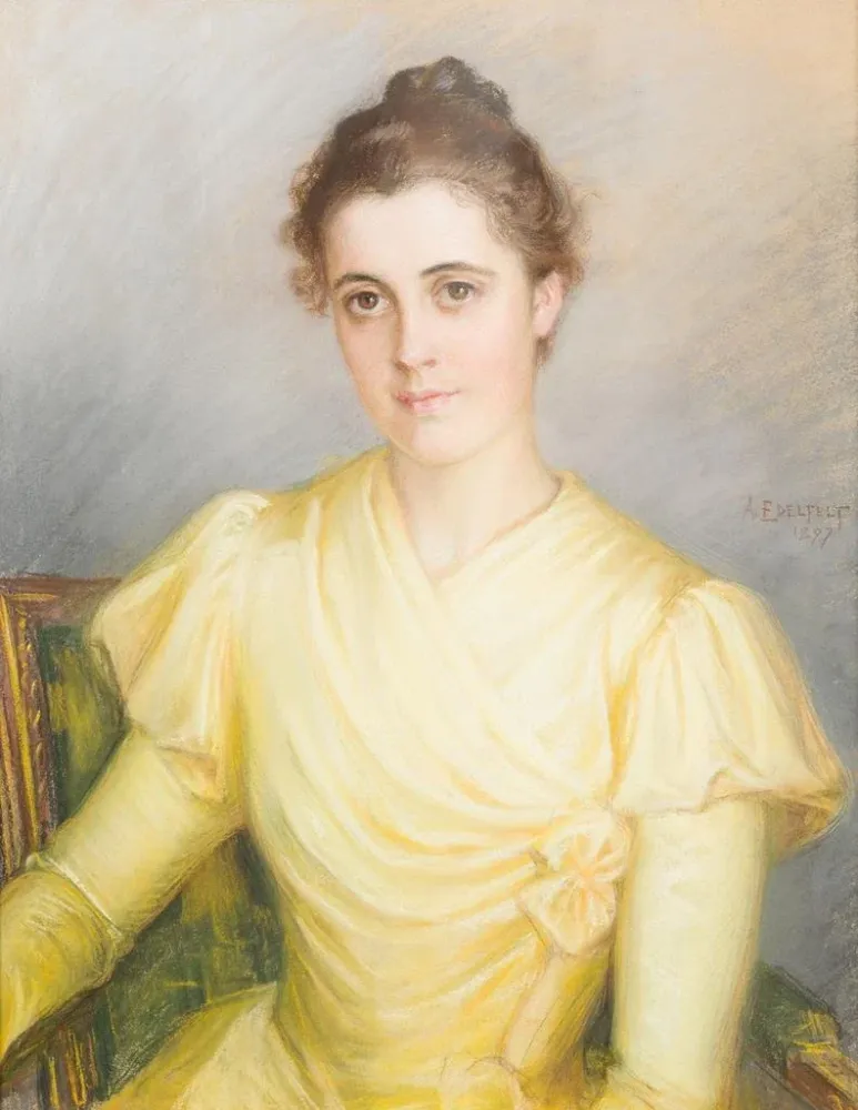 Maalaus Mme Lamberg ja Kjellberg - Albert Edelfelt | Taidetuloste