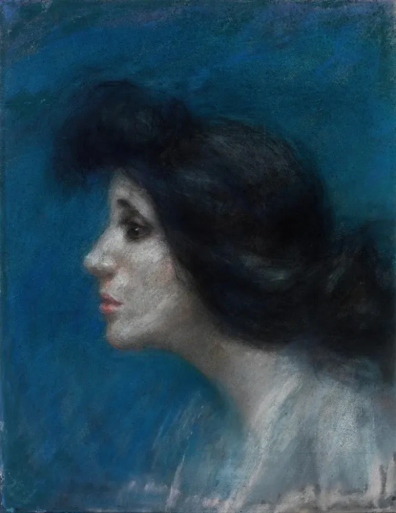 Maalaus Mme Patrick Campbell - Alice Pike Barney | Taidetuloste