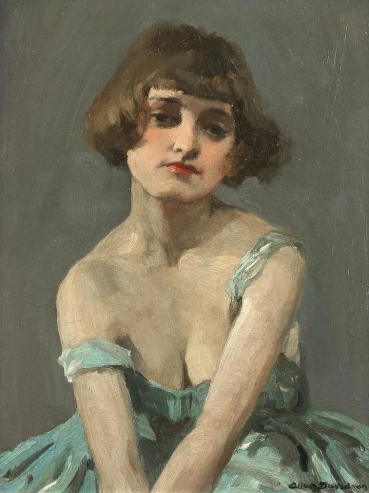 Maalaus Le modèle - Allan Douglas Davidson | Taidetuloste