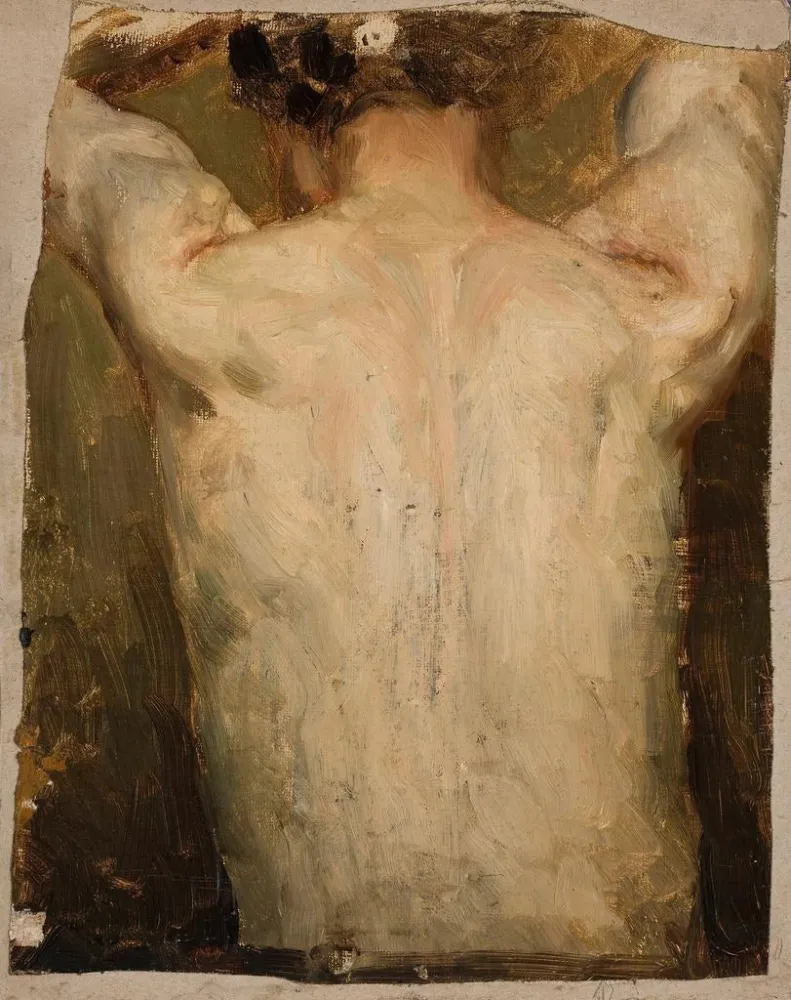 Maalaus Modèle féminin de dos - Jan Cigliski | Taidetuloste