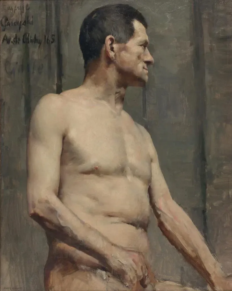 Maalaus Modèle masculin nu - Akseli Gallen-Kallela | Taidetuloste