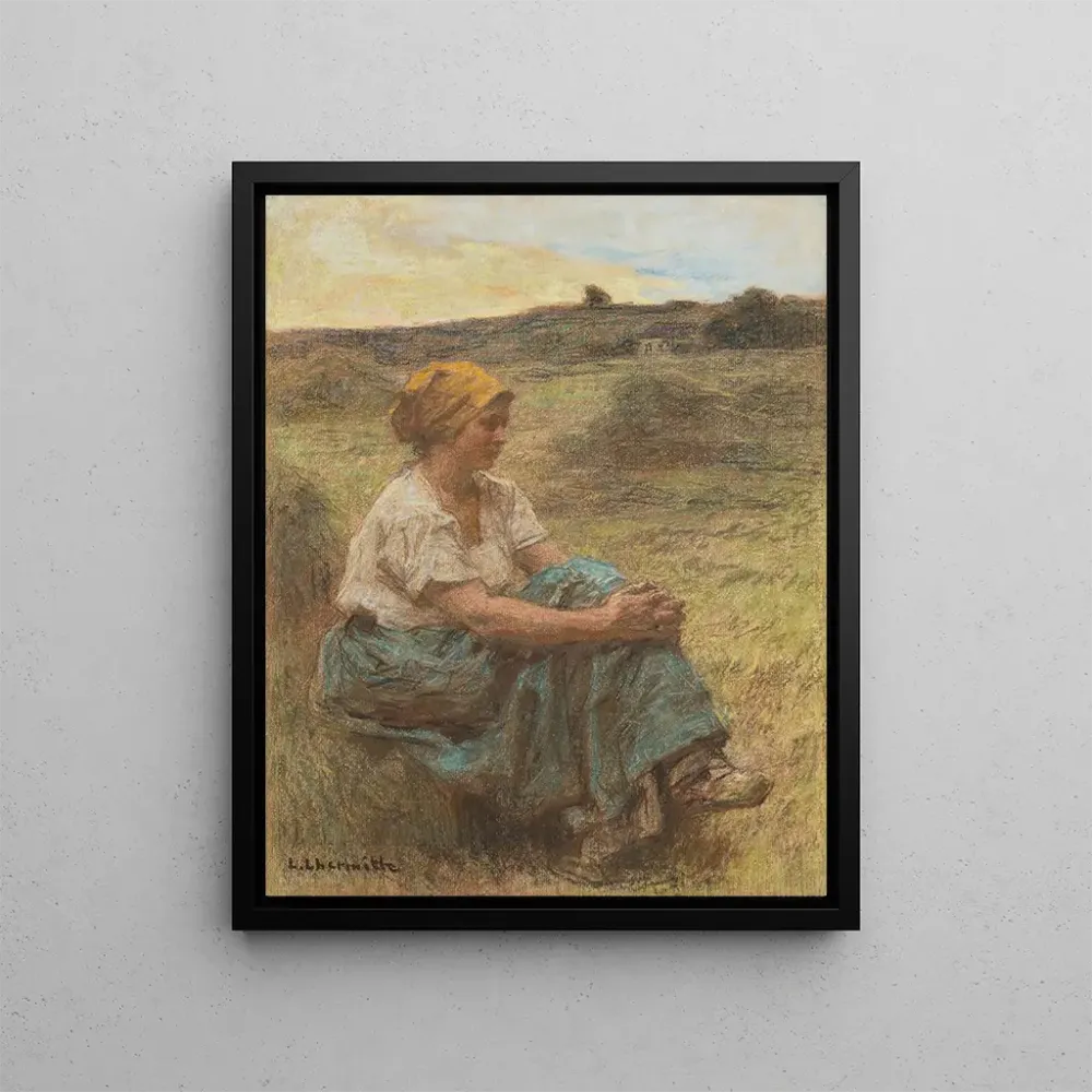 Maalaus Moissonneuse le soir à Mont - Saint - Pré - Léon Augustin Lhermitte | Taidetuloste