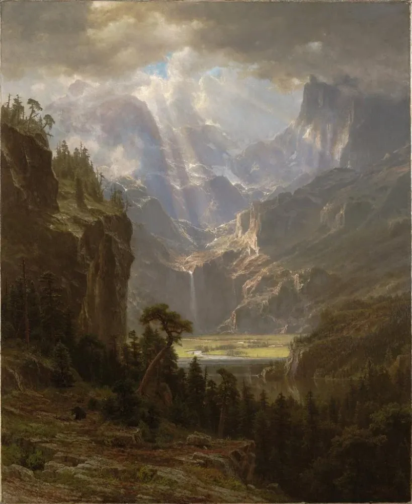 Maalaus Montagnes Rocheuses Lander's Peak - Albert Bierstadt | Taidetuloste
