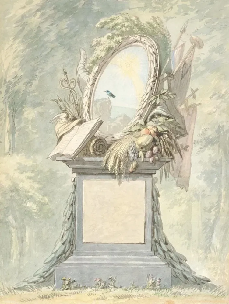 Maalaus Monument - Aert Schouman | Taidetuloste