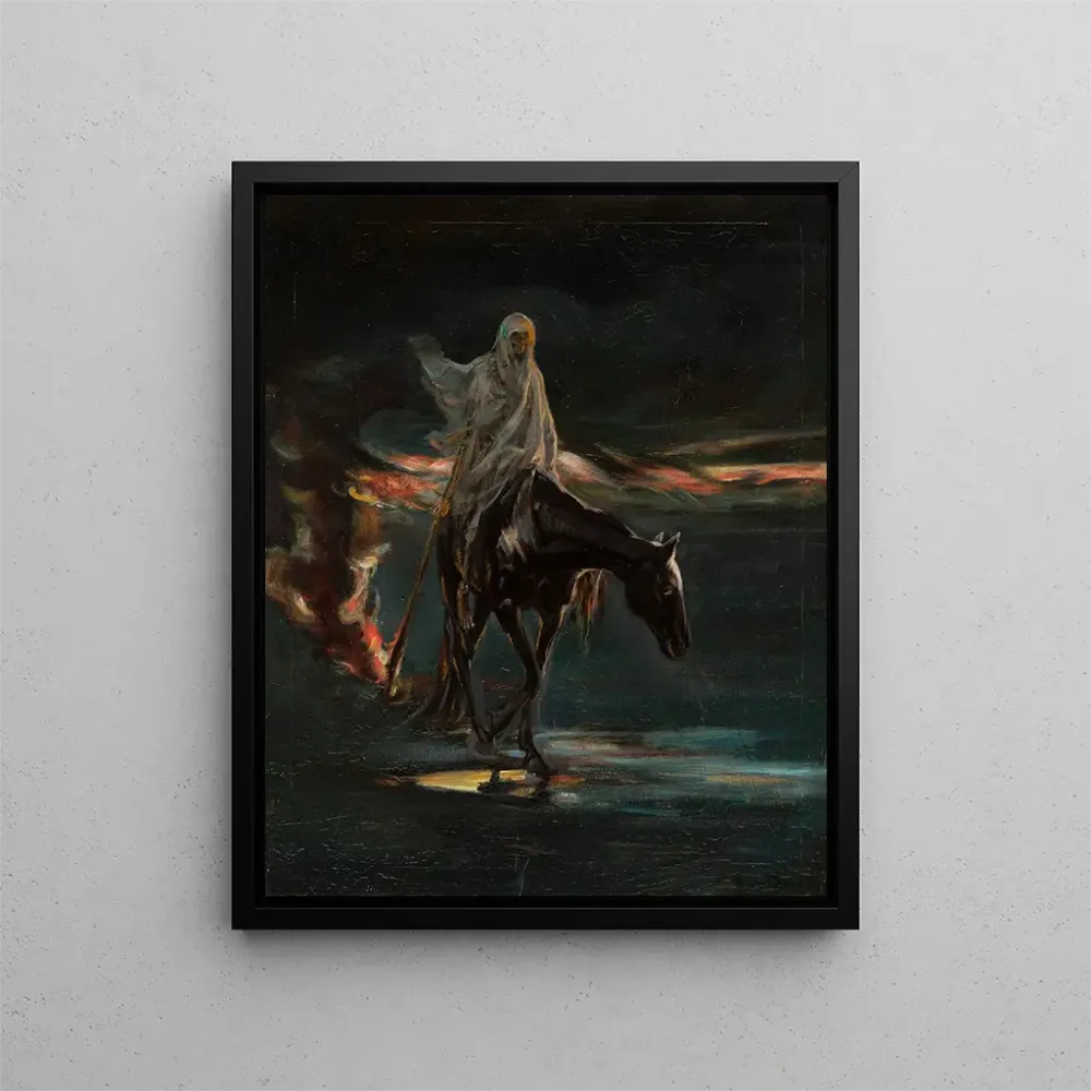 Maalaus Mort et conflagration section centrale du triptyque Désastre - Adam Chmielowski | Taidetuloste